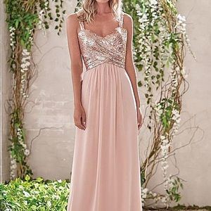 Gorgeous rose gold sequin dress